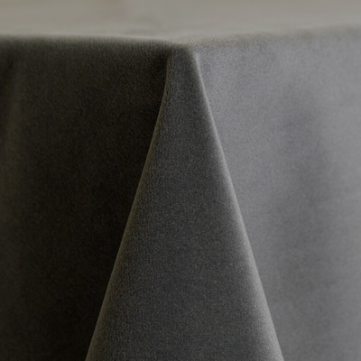 smoke coloured velvet tablecloth 