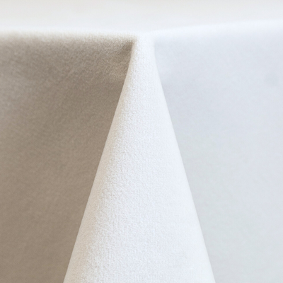 white velvet tablecloth 