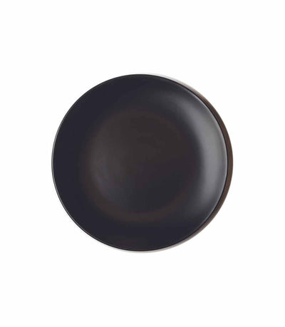 black matte ceramic bread plate