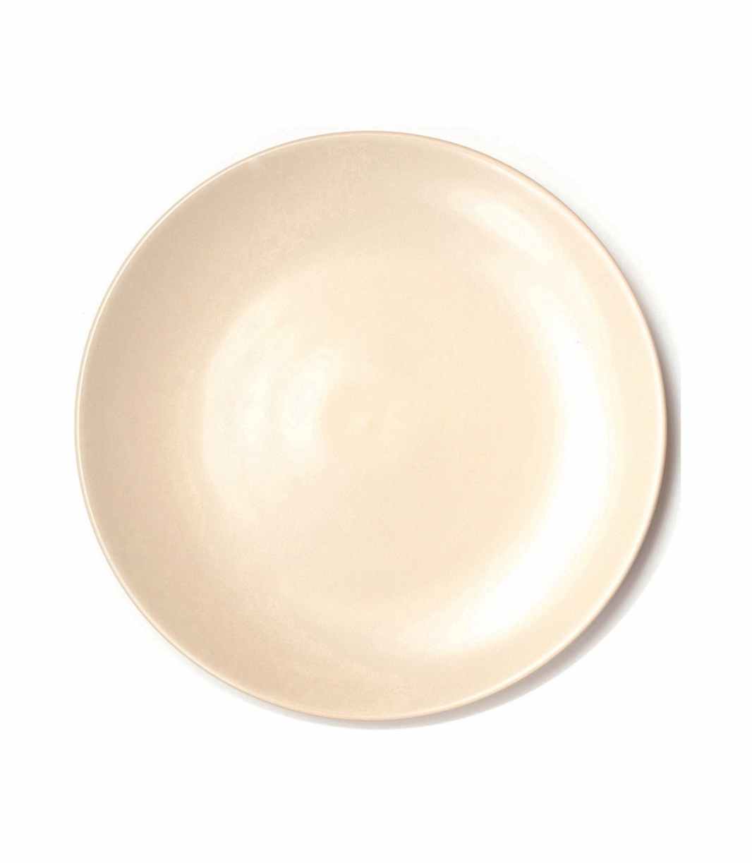 nude matte ceramic charger plate