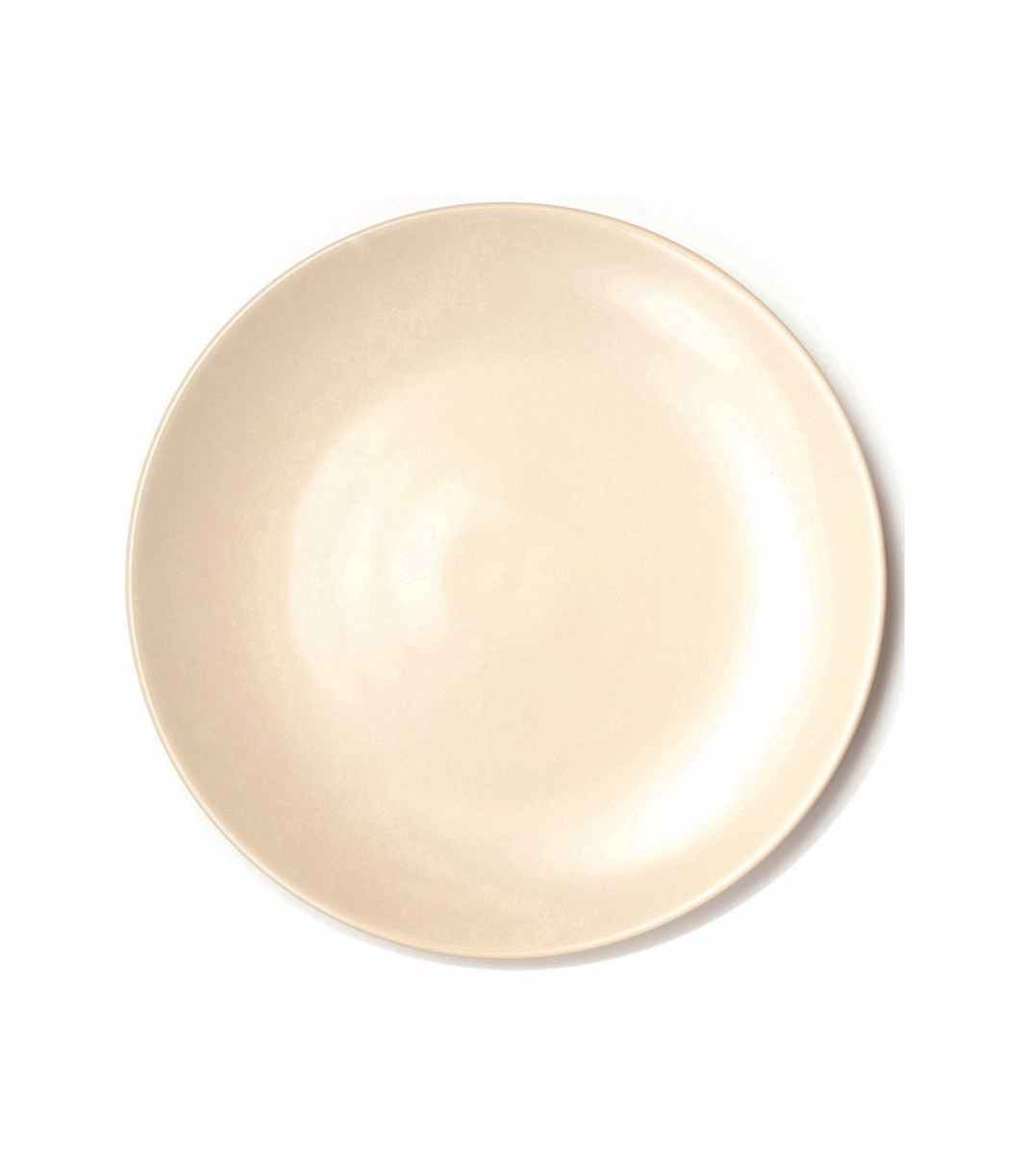 nude matte ceramic dinner plate