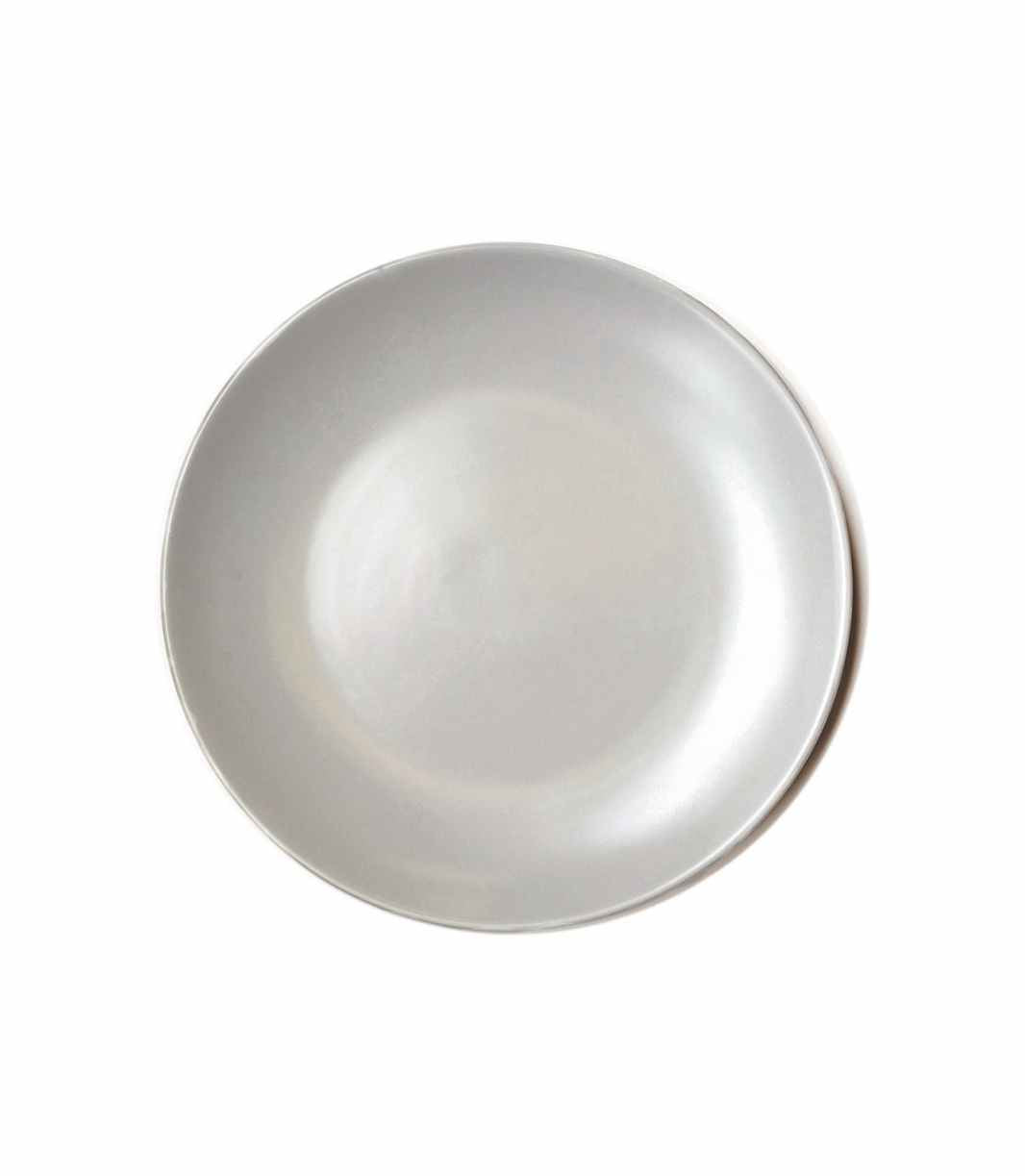 grey matte ceramic salad plate