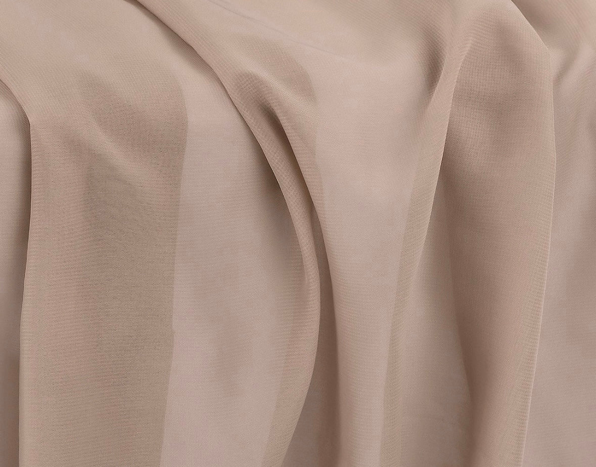 sheer champagne chiffon table runner