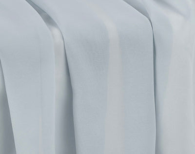 sheer light blue chiffon table runner