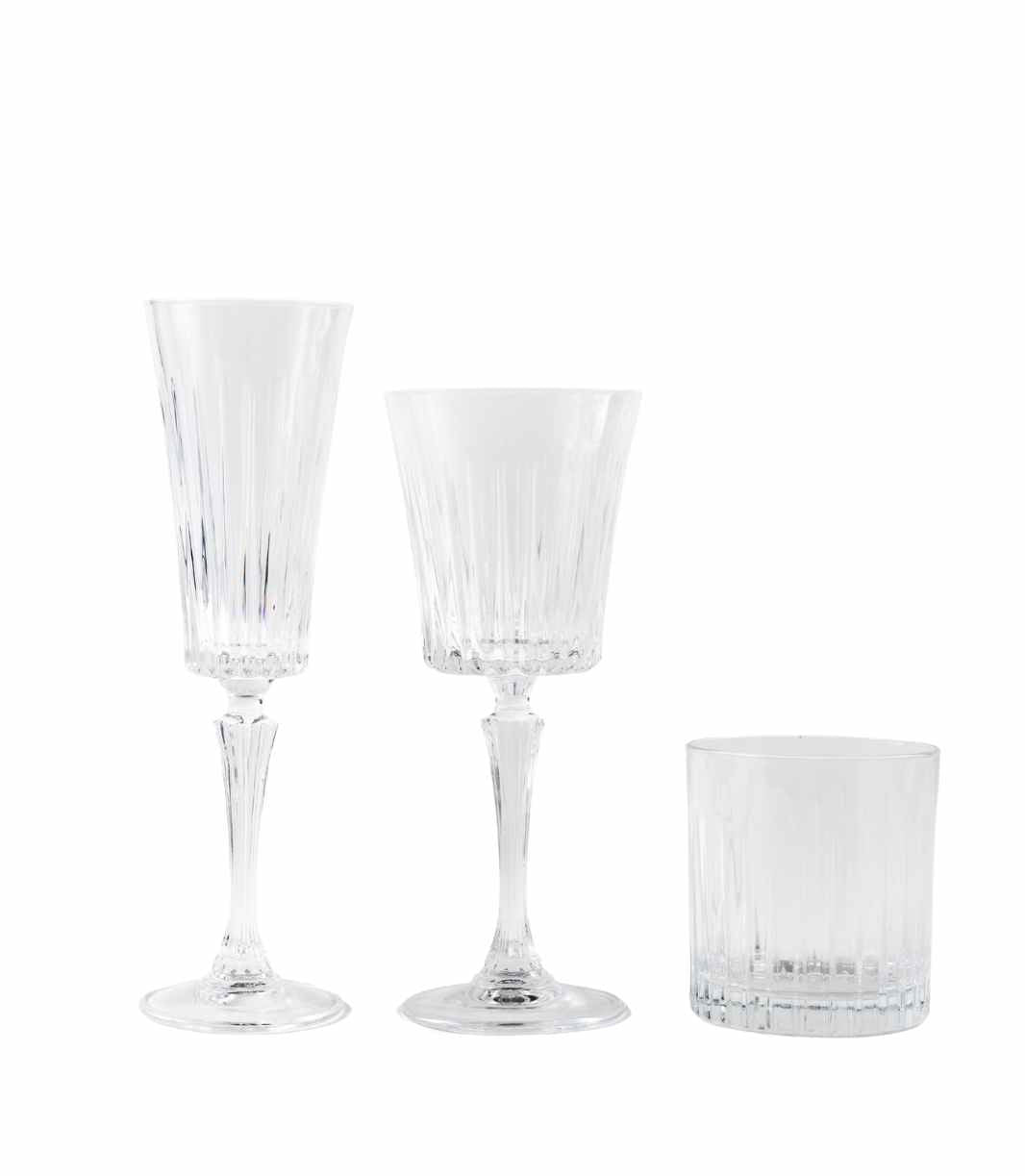 classic cut clear glassware