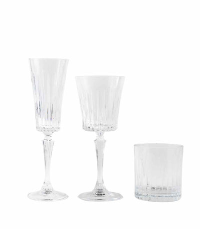 classic cut clear glassware