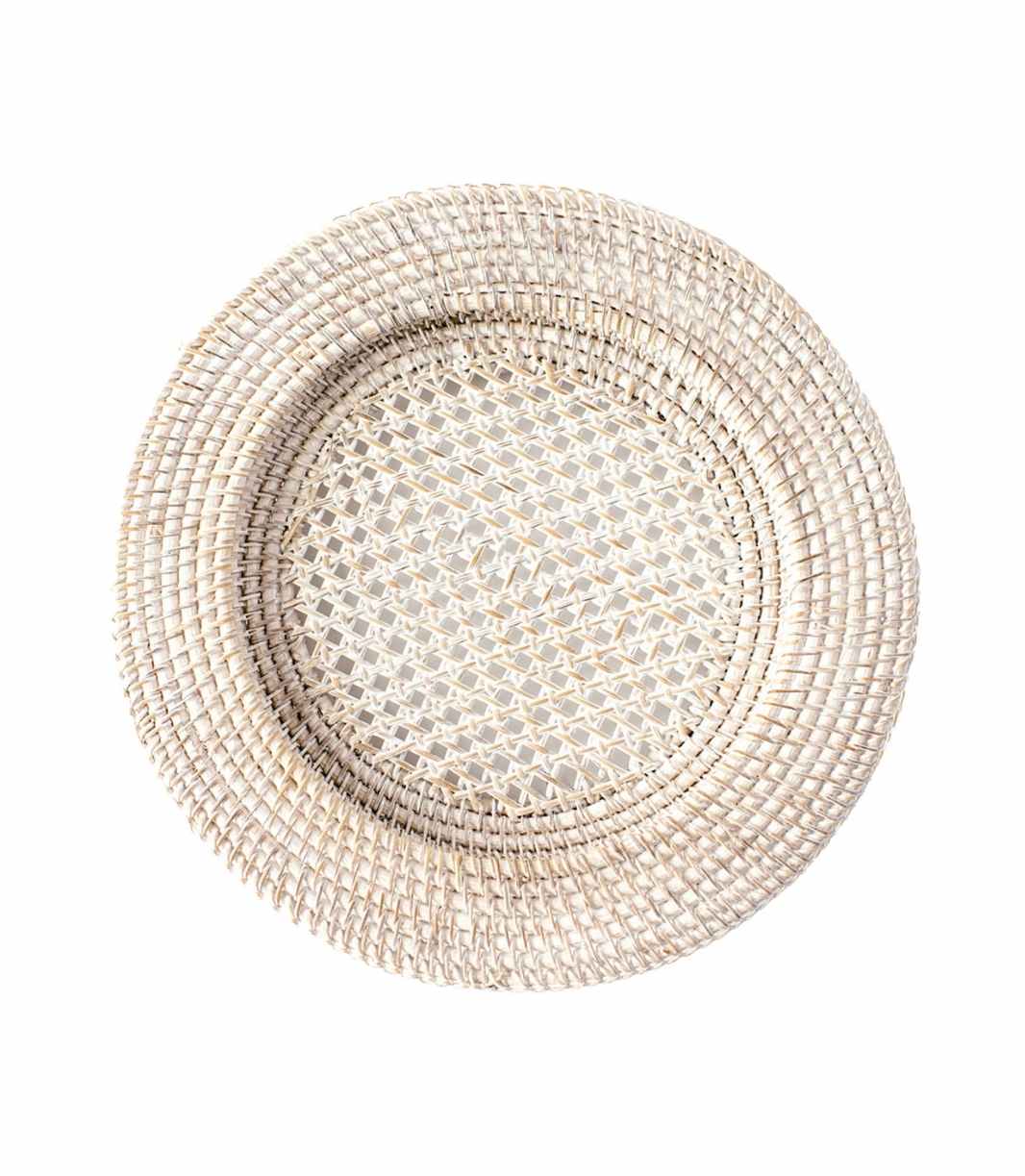 rattan charger plate