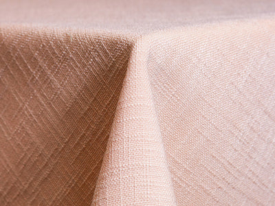 textured blush tablecloth