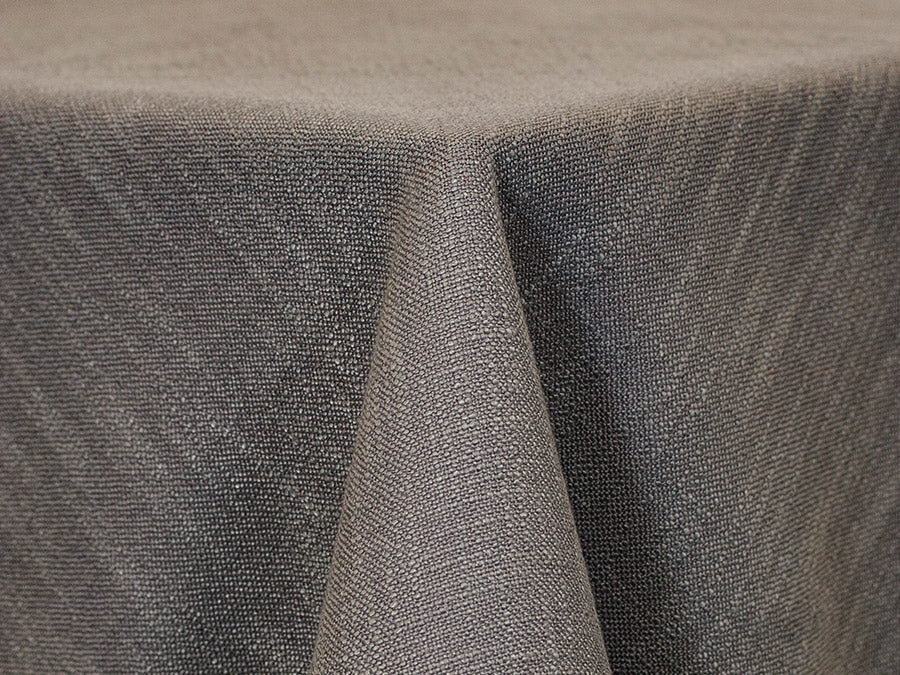 textured charcoal tablecloth