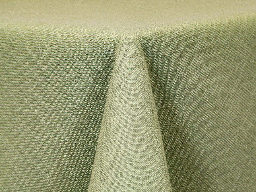 textured sage tablecloth
