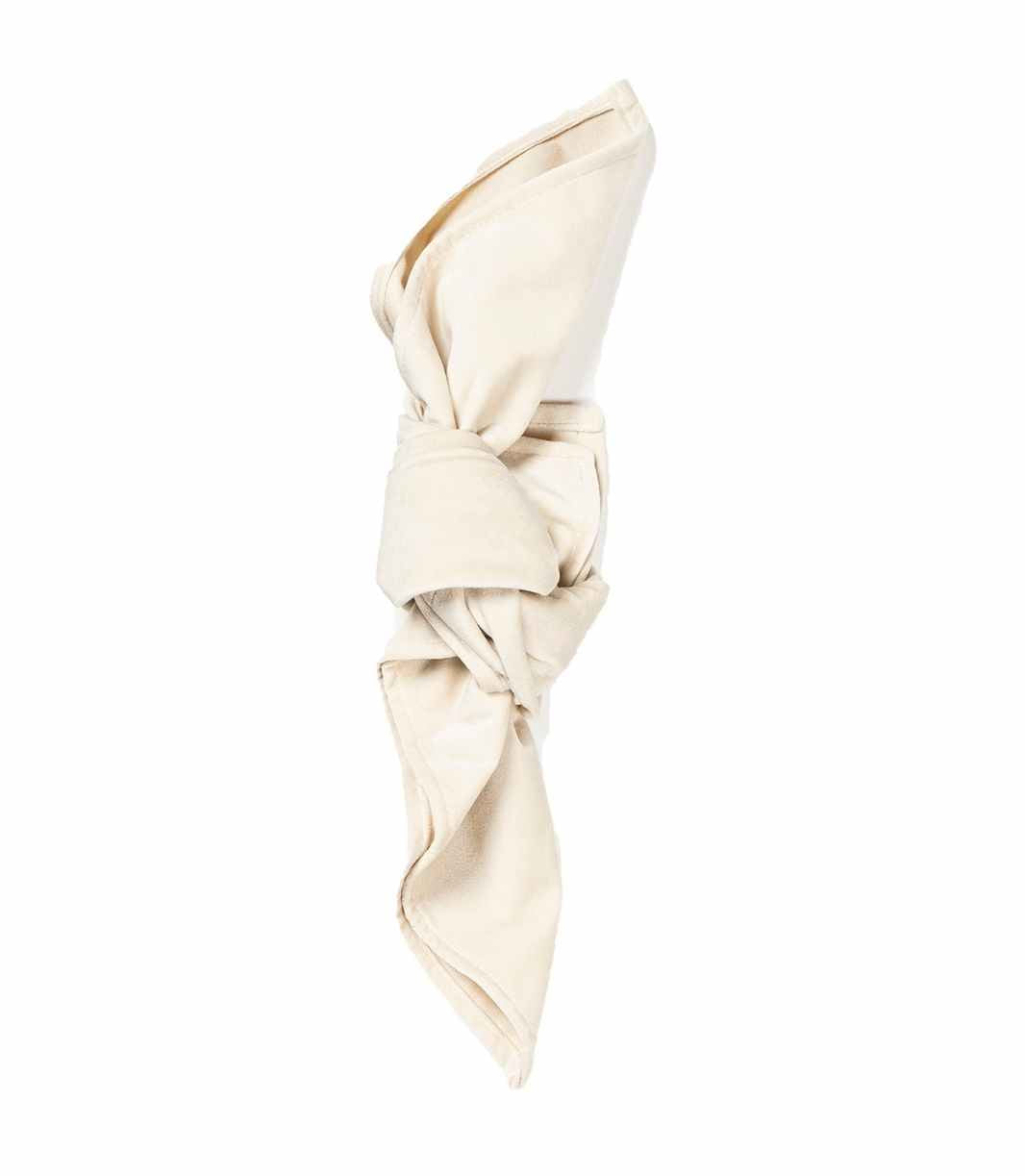 ivory/beige velvet napkin