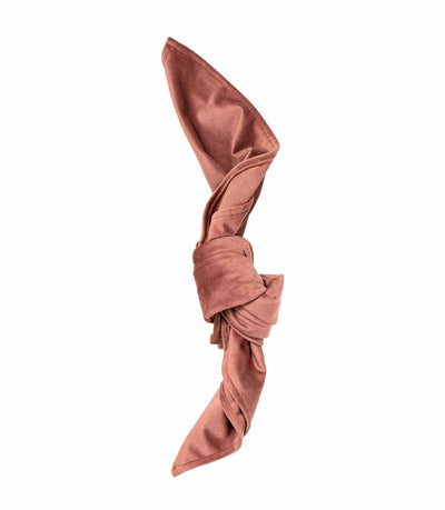 dusty rose velvet napkin 
