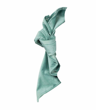 mint blue velvet napkin 